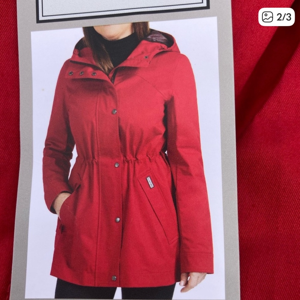 Hunter Women's Red Rain Jacket